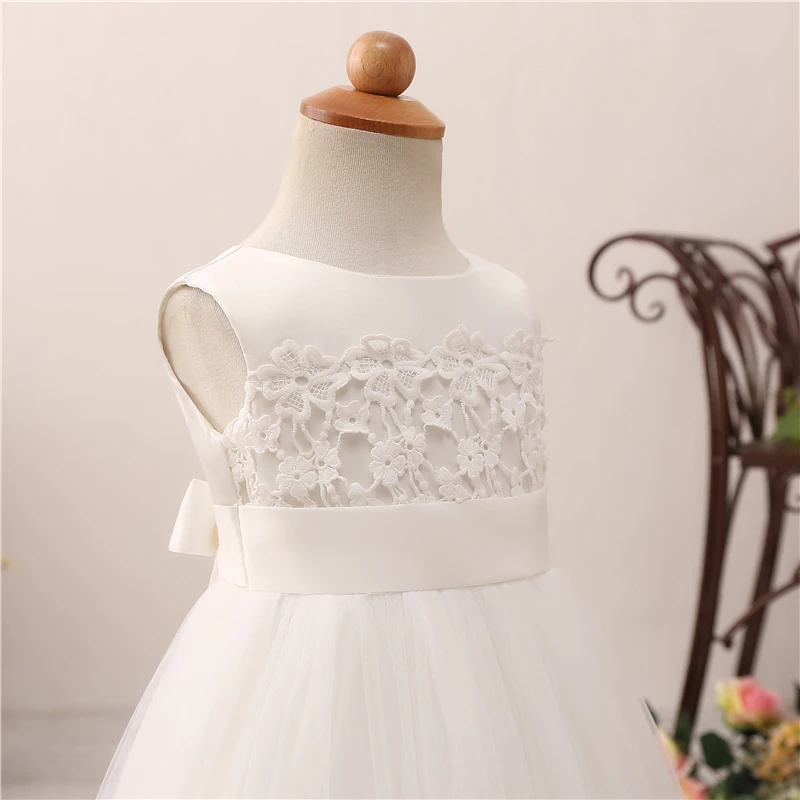Женское бальное платье с бантом на спине Forevergracedress Белое Бальное Платье без
