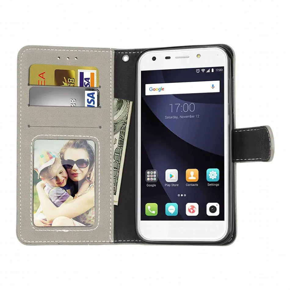 Чехол-книжка из матовой кожи с рамкой для zte Blade V7 V8 V9 L3 S6 AF3 A5 A510 A610 A6 Lite L5 Plus, чехол с матовым покрытием P08H