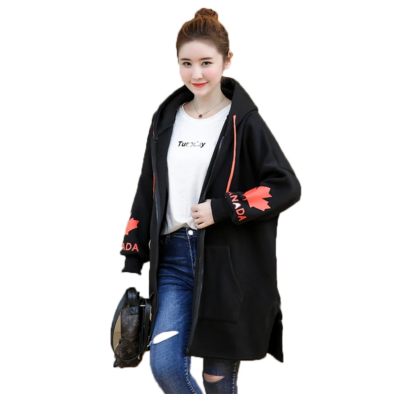

L-5XL New Autumn Winter Big szie Women's Coat Patchwork print loose hooded Warm Thinck Large Size Female long Coats J897