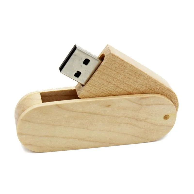 JASTER деревянный USB флеш-накопитель, 4 ГБ, 8 ГБ, 16 ГБ, 32 ГБ, 64 ГБ, USB 2,0, флешка, логотип, память, USB ключ, u-диск - Цвет: Maple wood