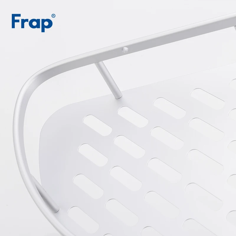 Frap Новая двухслойная полка для ванной комнаты держатель космическая алюминиевая