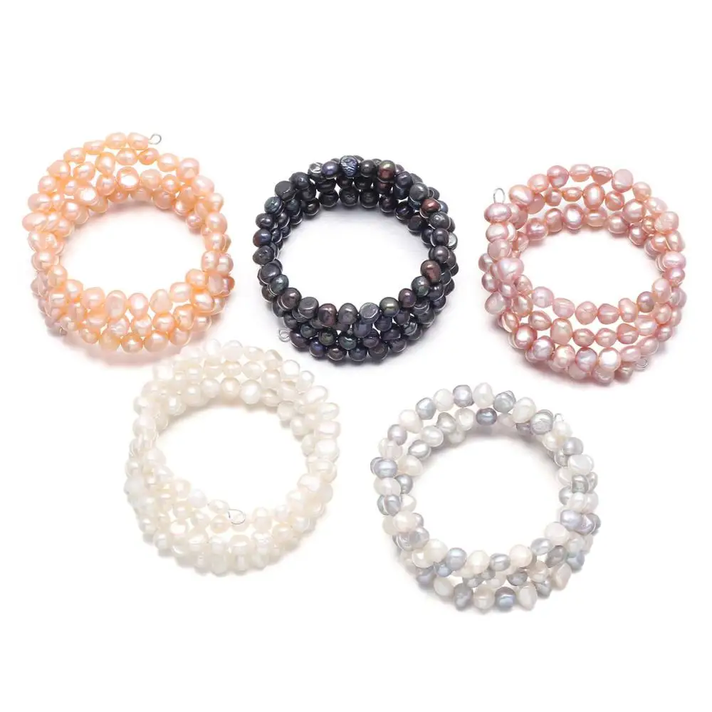 100% Natural Freshwater Pearl Bracelets High Quality for Women 6 7mm|Цепочки и браслеты| |