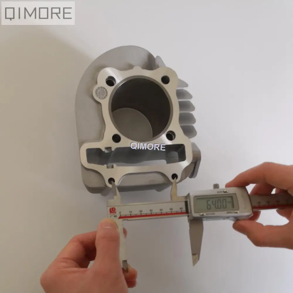 4V 58,5 мм Большой Диаметр цилиндра комплект с 4 клапан поршневой комплект для скутера ATV 152QMI 1P52QMI 157QMJ 1P57QMJ GY6 125 GY6 150 GP110