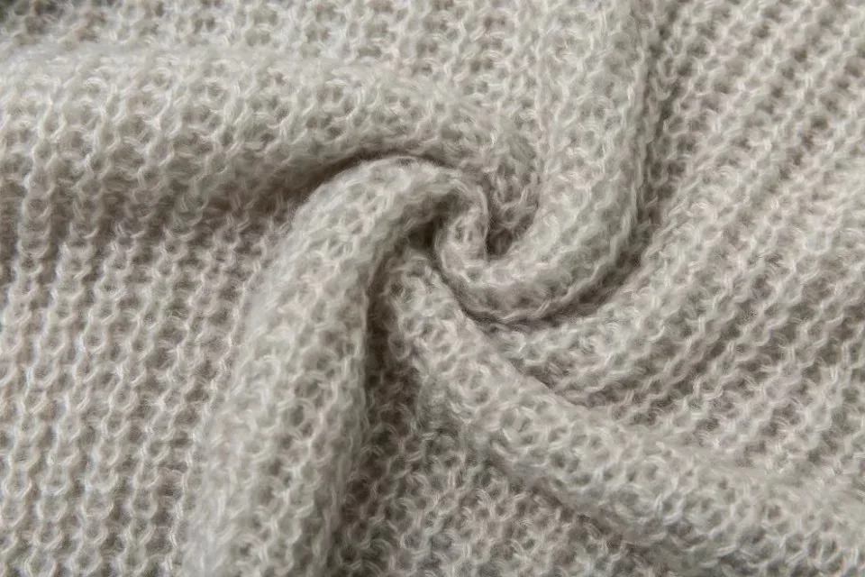 Jo Kalin 2019 новинка модный осенний вязаный свитер с рукавом-фонариком женский