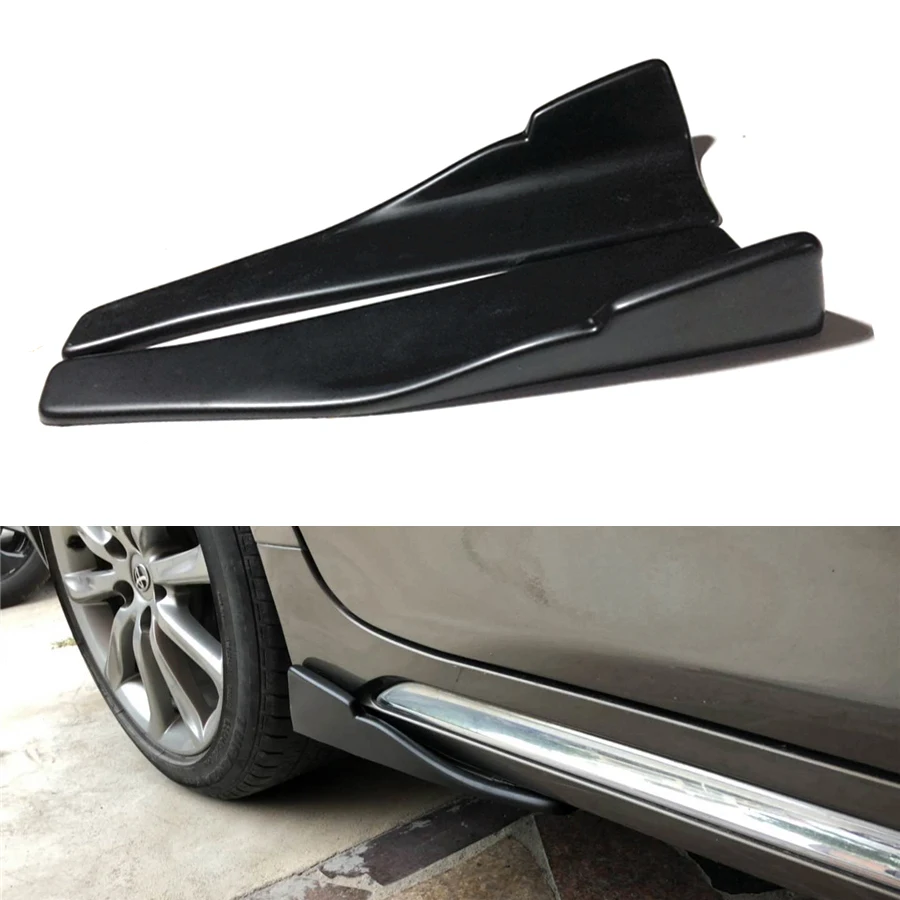

2Pcs Car Rear Lip Body Side Skirts Bumper Spoiler Rear Lip Angle Splitter Diffuser Anti-crash modified Diffuser Winglet Wings