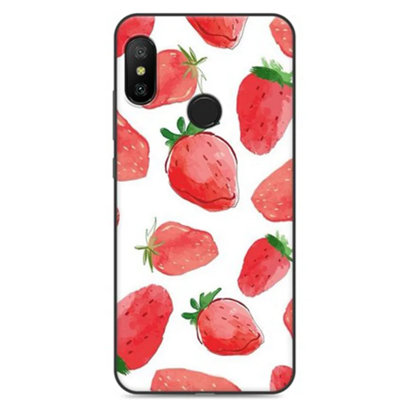 2 шт. чехол для xiaomi Redmi 6pro мягкие чехлы 6 pro Ретро с мультипликационным принтом Redmi6