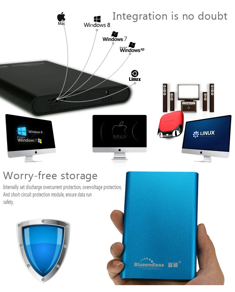 Жесткий диск 2 ТБ 1 ТБ портативный внешний жесткий диск ТБ 1 ТБ Disco Duro USB3.0 HDD для компьютера и ноутбука 1 ТБ 2 ТБ HD Externo