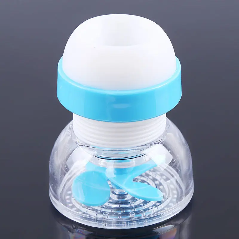 blue Пластиковый кухонный кран, фильтр для воды, защита от брызг, вращение на 360 градусов, водосберегающая спринклерная головка, масштабируемые опрыскиватели для водопроводной воды - Цвет: blue