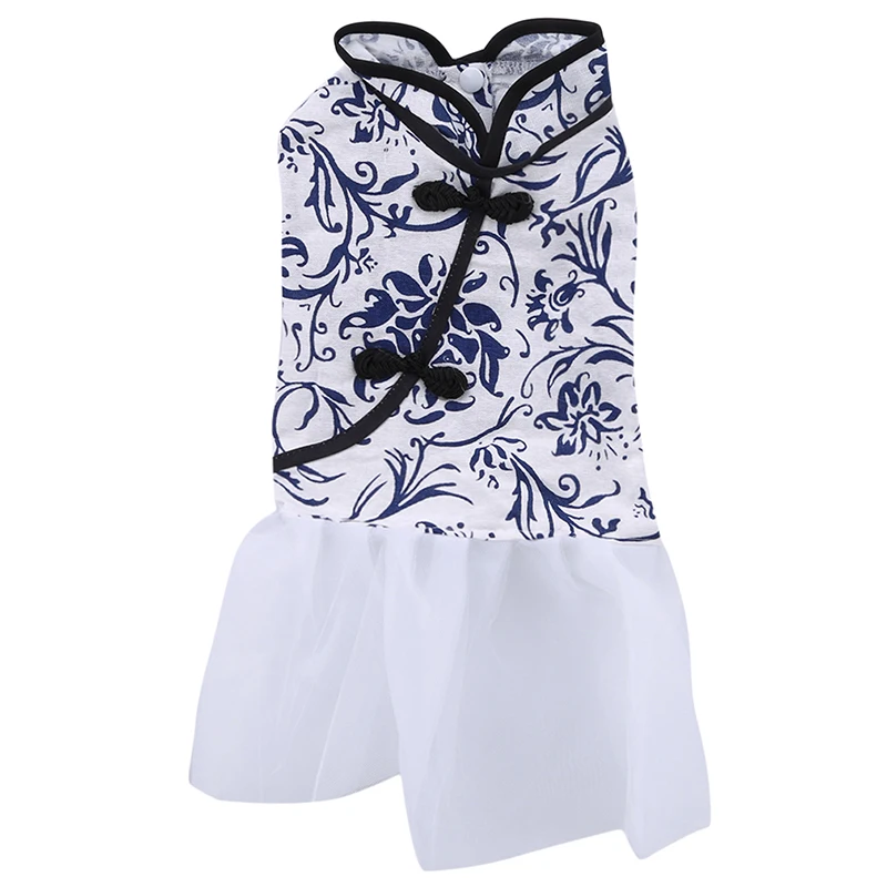 Printed dress Новая мода в этническом стиле Стиль Лето Чихуахуа Mascotas одежда для домашних животных Cachorro собака платье свадебное платье принцессы для собаки Домашние животные щенки - Цвет: Printed dress