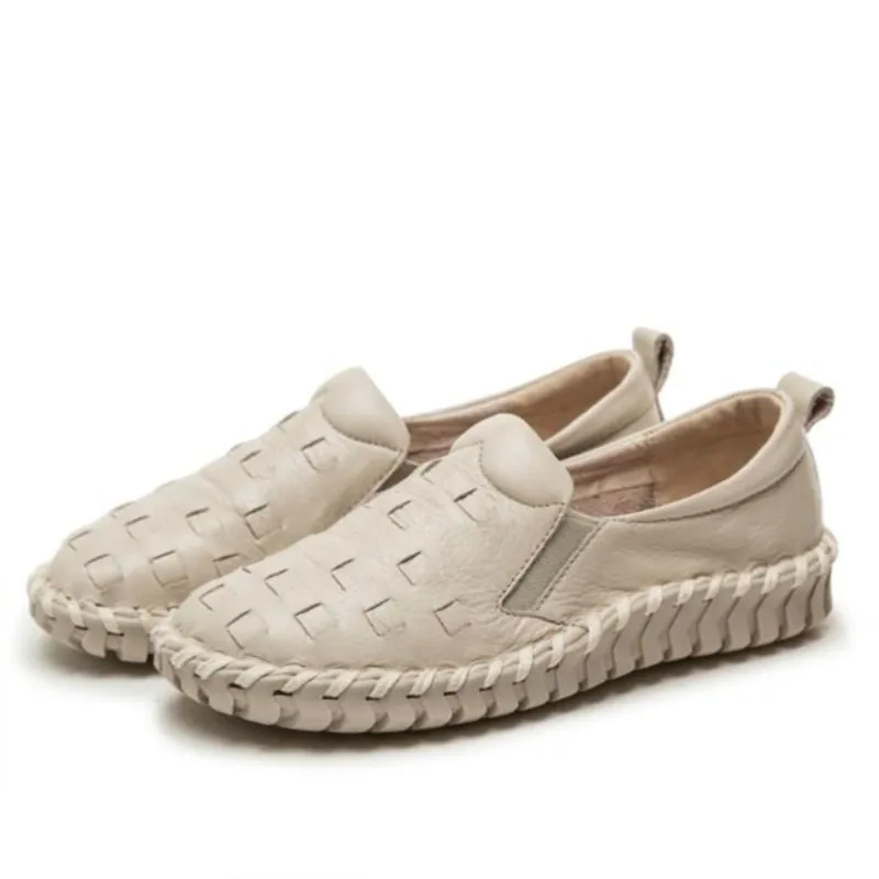 Весна лето 2019 новая стильная удобная женская обувь ручной работы кожаная модная