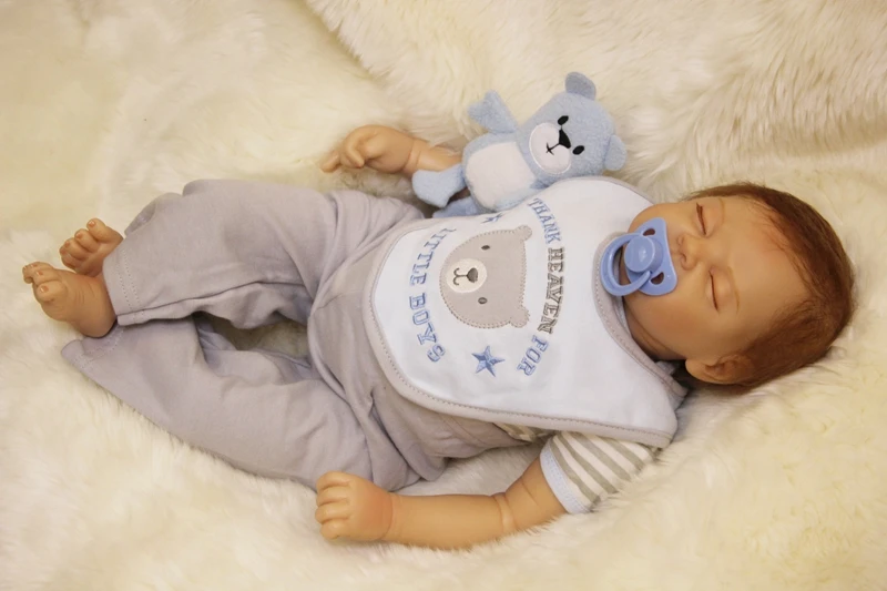 Кукла реборн силиконовая виниловая 55 см Реалистичная | Игрушки и хобби