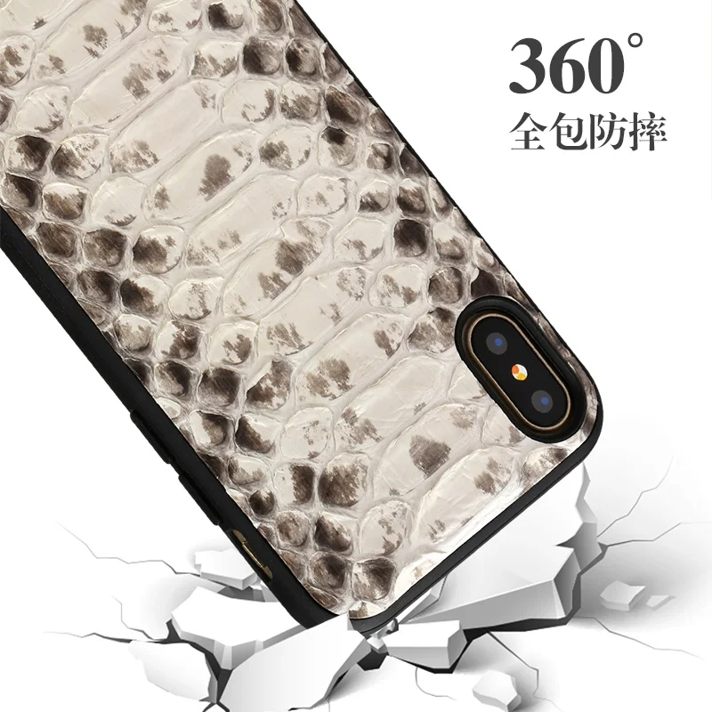 Мужские лоферы под кожу питона 360 полный защитный чехол для телефона iPhone X 12 мини 11