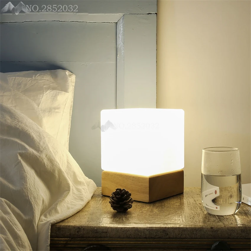 Современные деревянные светодиодные настольные лампы JW _ для гостиной спальни