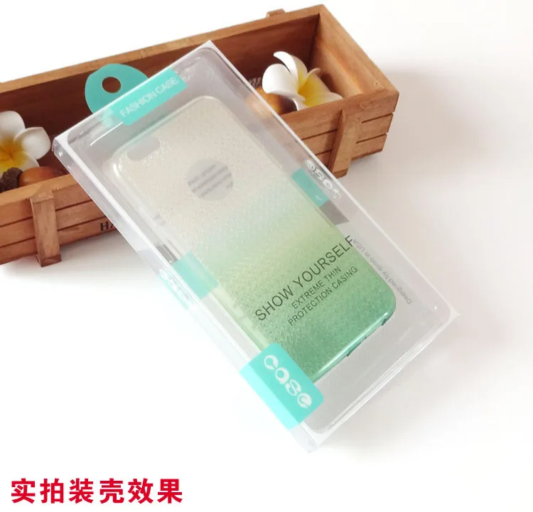 100 шт оптом новая мода ПВХ Блистерная Упаковочная коробка для iPhone 6 6s 7 Plus Чехол