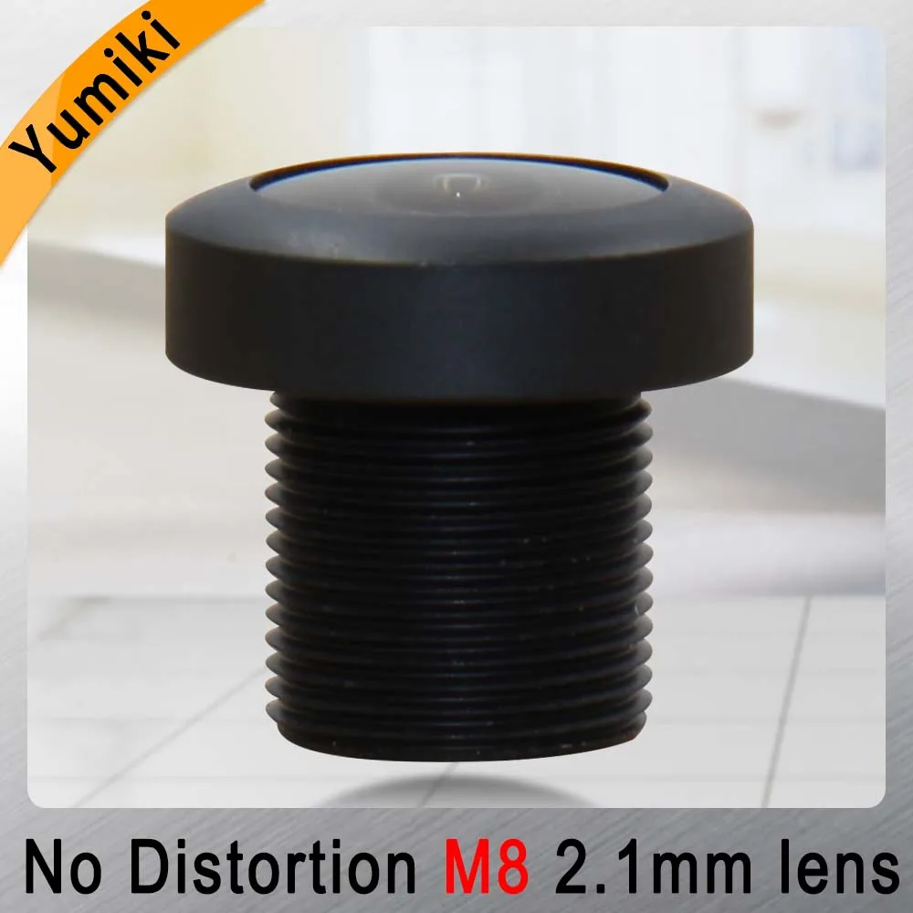 

Объектив Yumiki 2,1 мм M8, 1/3 дюйма, 5MP, ИК F1/2,2, без искажений, для камеры видеонаблюдения, широкоугольный, 151 градусов