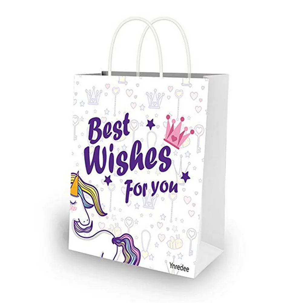 Gift Bag Модные милые рюкзаки с единорогом из мультфильма; Kawaii Bagpacks; сумки для девочек; единорог; кружка; чашка; единорог; хлопковые тапочки; праздничное украшение - Цвет: Gift Bag