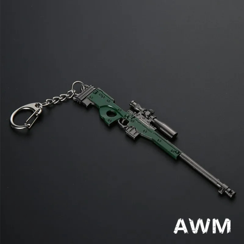 Игра PUBG оружие брелок для ключей стильный AWM 98K M416 пистолет подвеска мужской крюк
