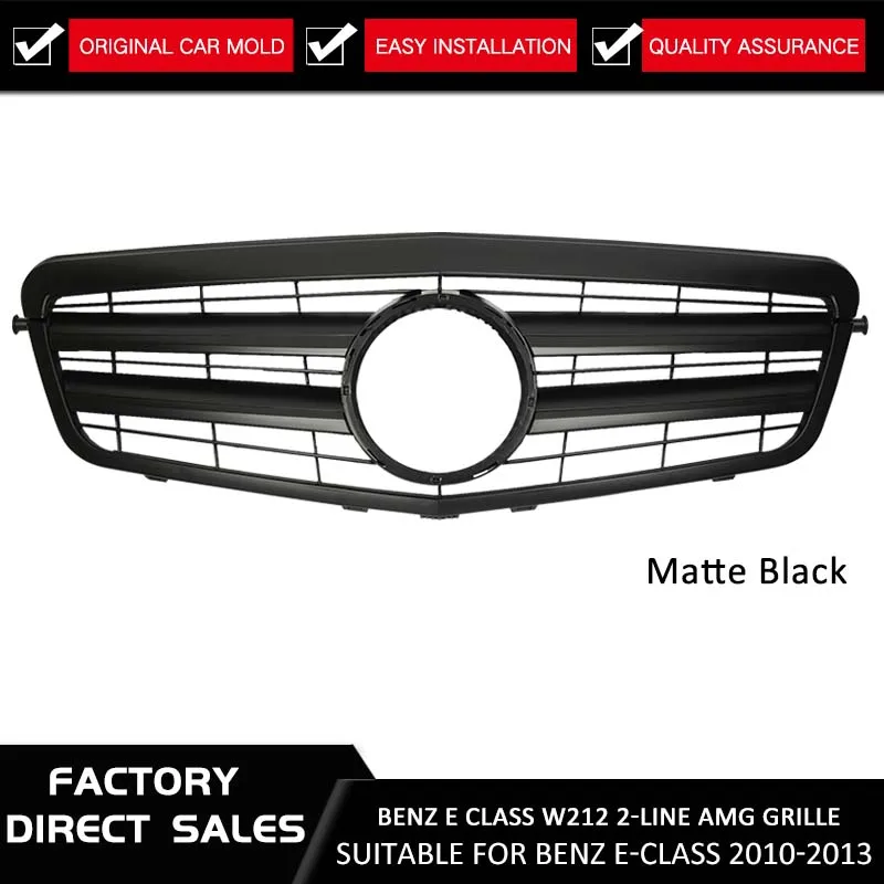 Передний гриль для Mercedes Benz W212 E250 E550 E350 E63 AMG 2010 2011 2012 2013 глянцевый черный матовый