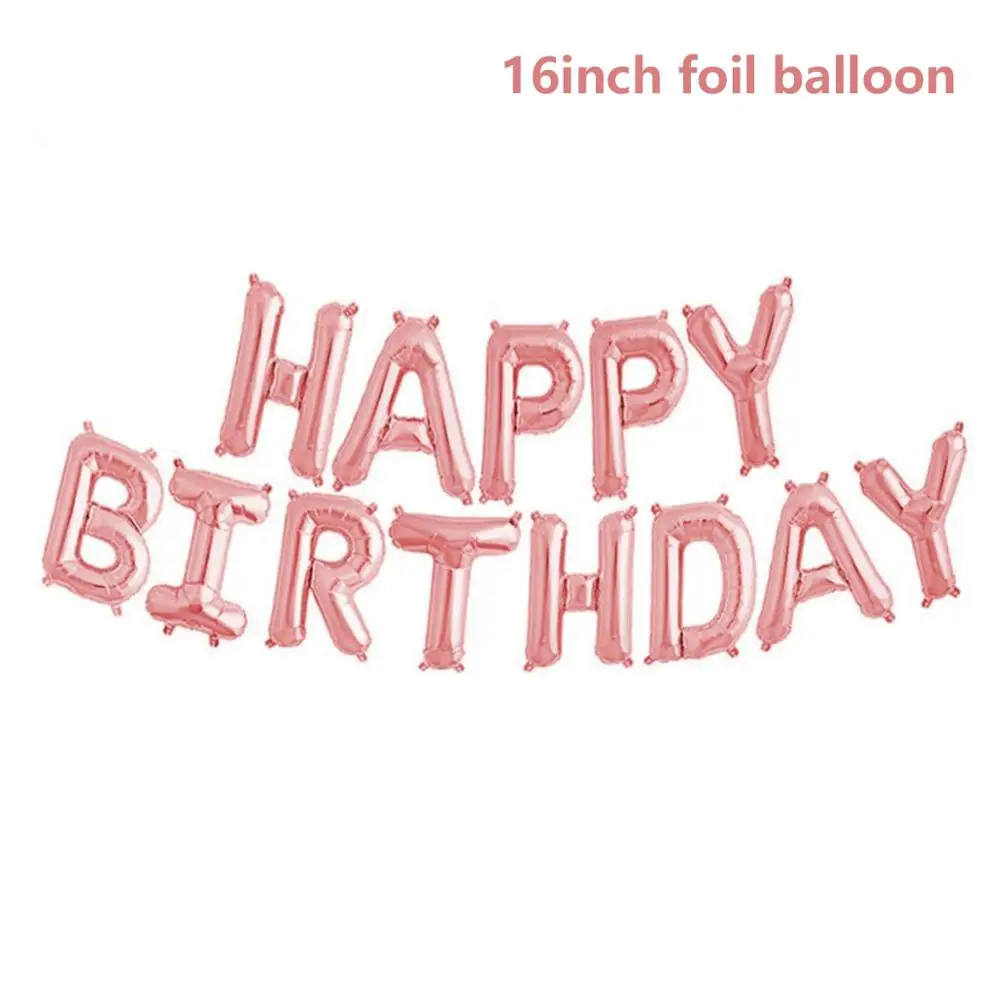 happy birthday FENGRISE 1 день рождения воздушные шары синий розовый для вечеринки в честь будущего малыша вечерние украшения 1 год воздушный шар "Конфетти" Синий Розовый спрос среди детей - Цвет: happy birthday