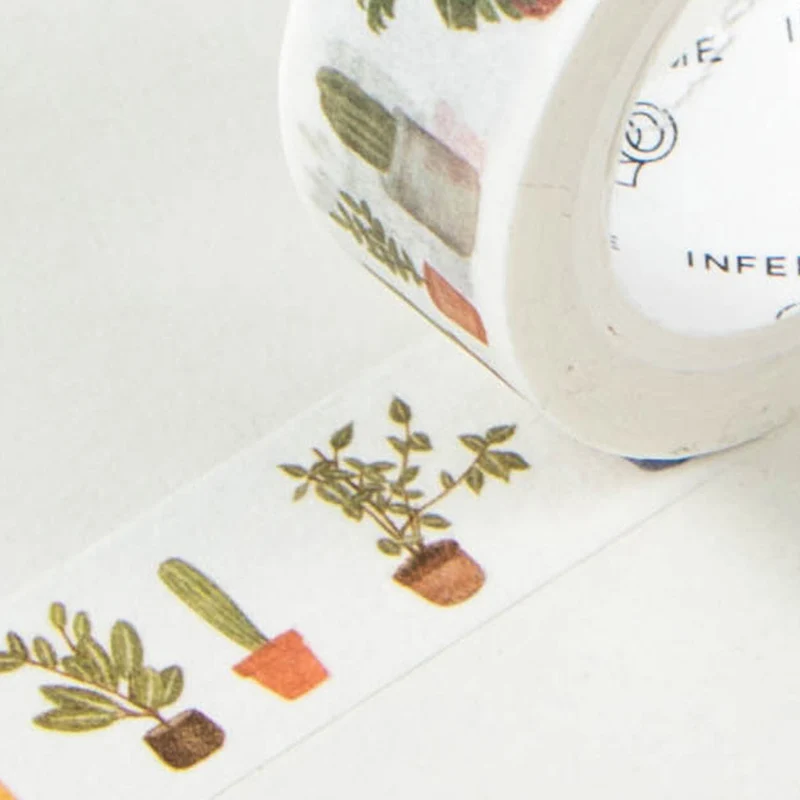 Милые кактус васи ленты Канцелярские Зеленый завод маскировки DIY Скрапбукинг