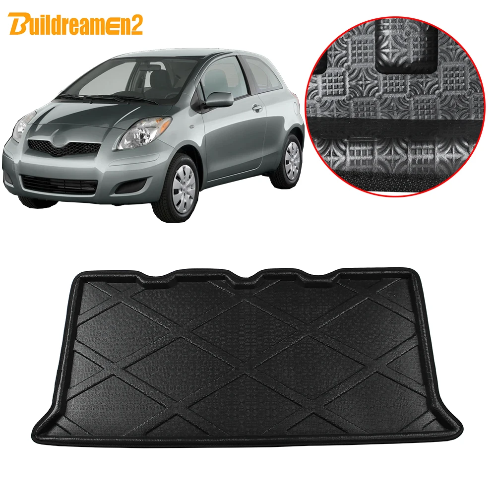Buildreamen2 для Toyota Yaris коврик багажника автомобиля поднос напольный груза багажа