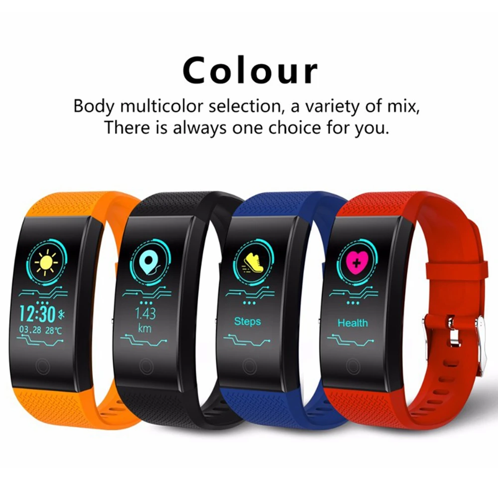 Спортивный Браслет Смарт-часы для женщин мужчин Smart Band смарт-часы Android IOS фитнес