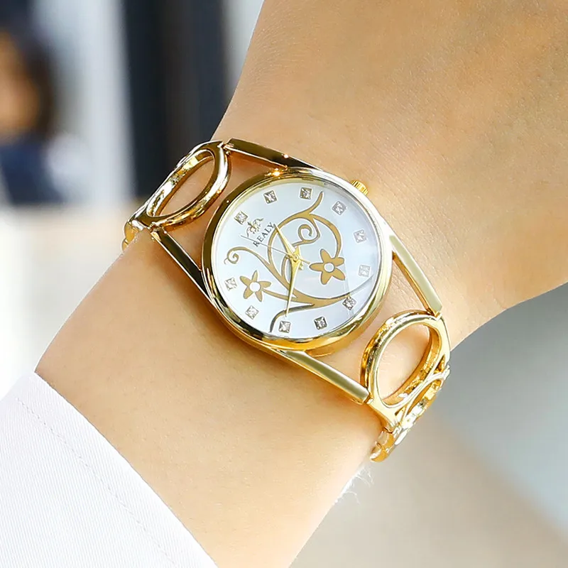 Креативные женские часы с цветами роскошные повседневные кварцевые наручные