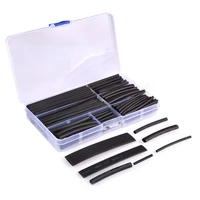 150pcs 21 heat shrink tubing tube sleeving wire cable 8 sizes 2 13mm black eventronic electrical wire cable wrap