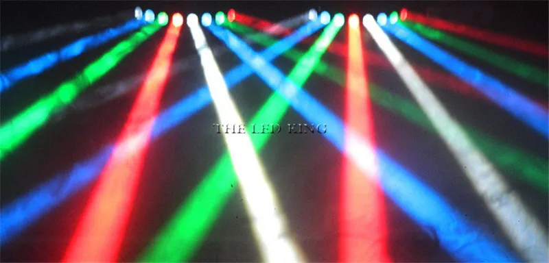 Новинка 2019 LED DMX 8*12W луч света цветной dj клуб RGBW сканирование сценический эффект