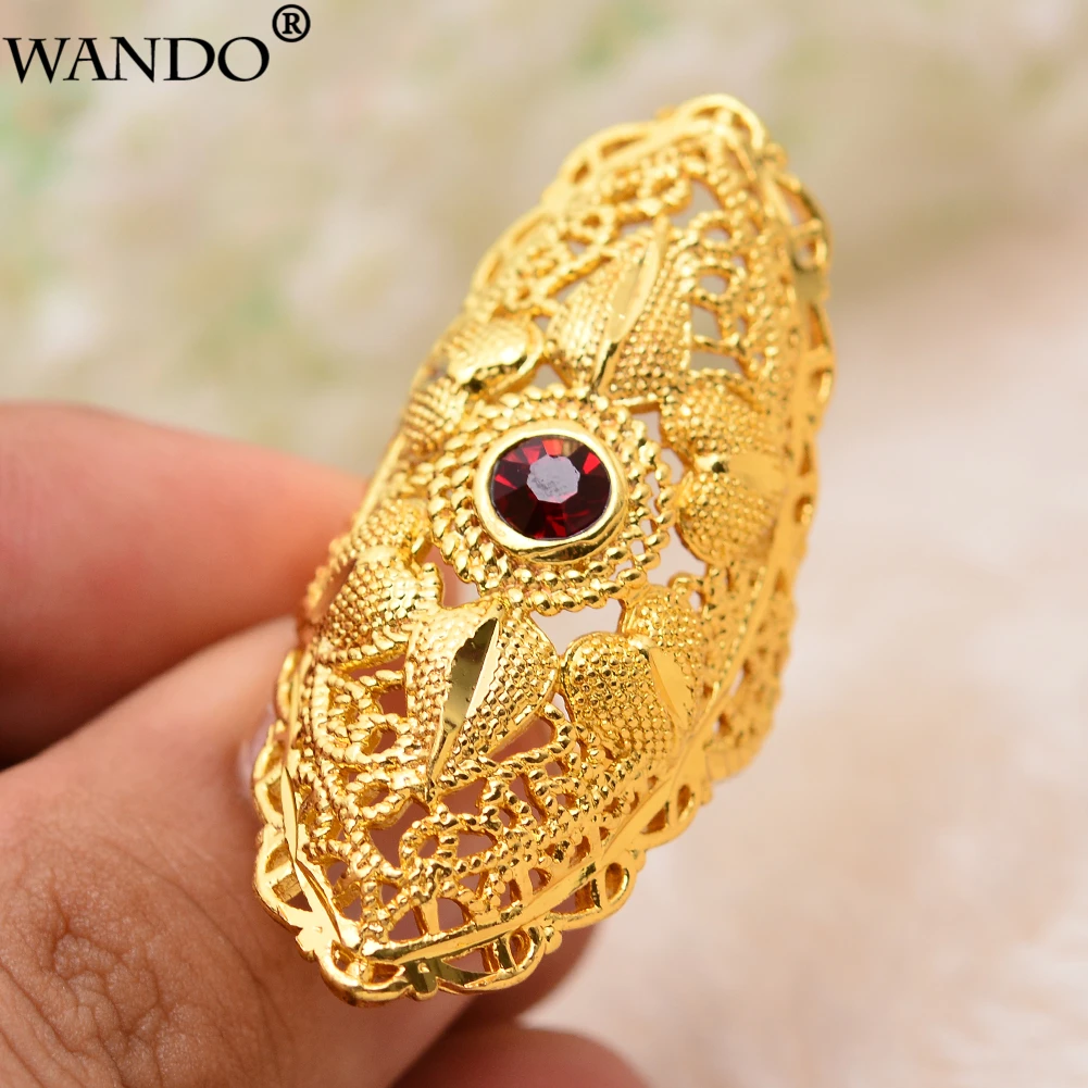 Wando новинка эфиопское кольцо обручальное для женщин золотого цвета Эритрея