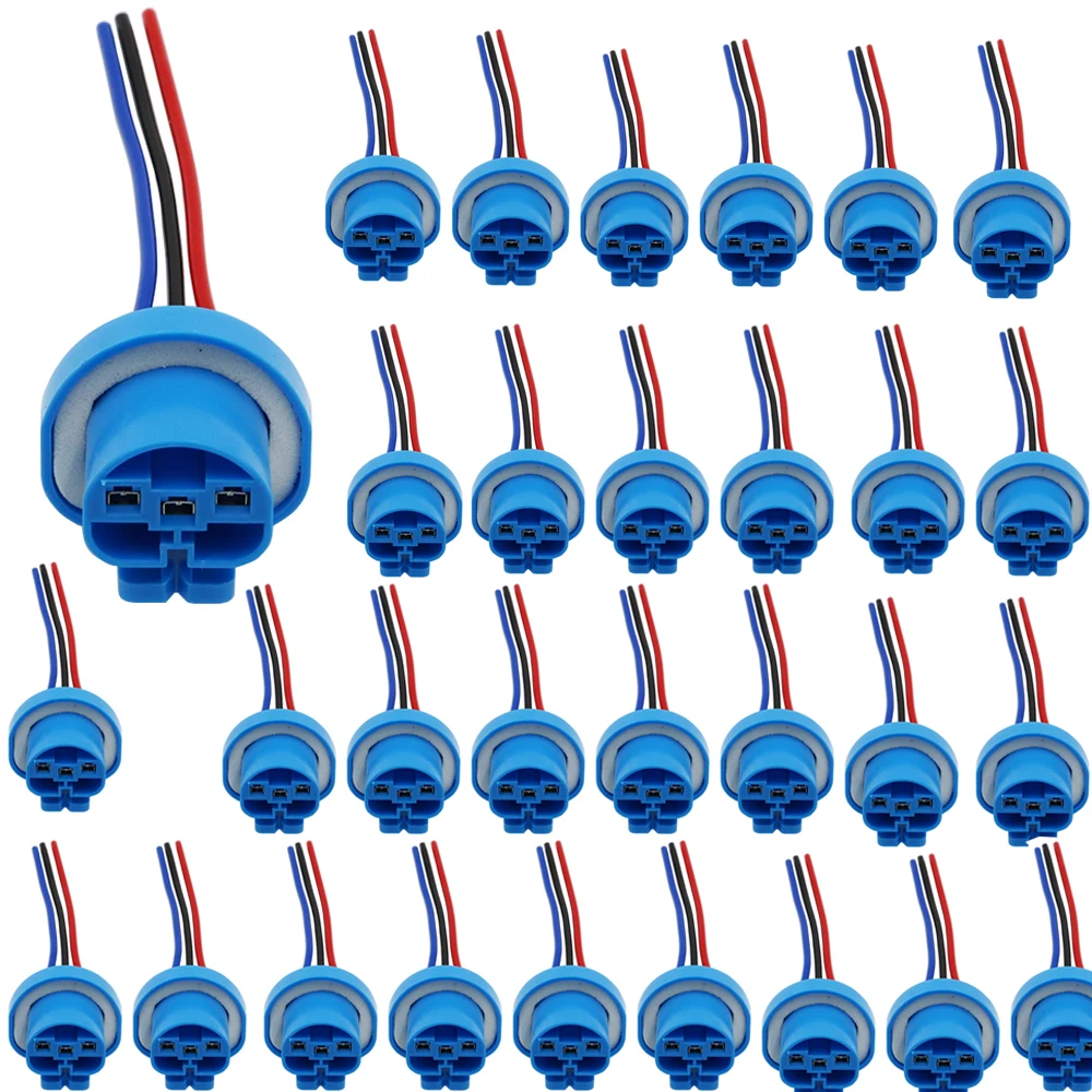 

YSY 30pcs HID Connector HB5 9007 Xenon Light Plug Female Adapter HB5 Halogen Bulb Socket Plug with Pins