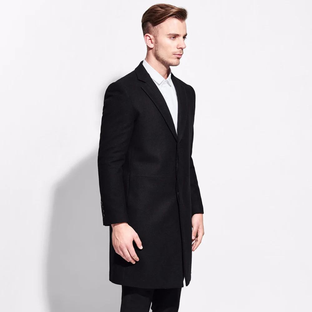 brand 50% wool black business suits blazers brand clothing suit jackets single breasted suit jacket mens slim blazer formal plus