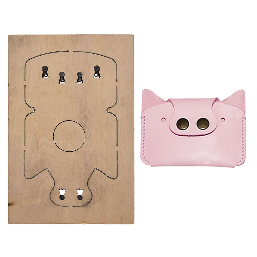 Она любит металлические кожаные режущие штампы деревянная Цветочная сумка с