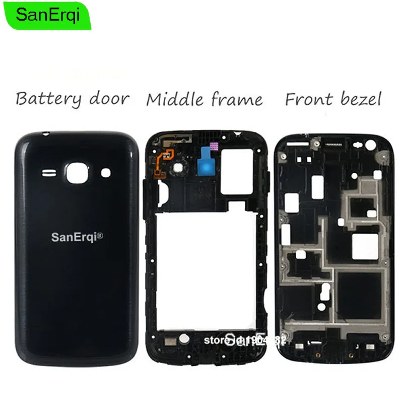 SanErqi 10 шт. полное покрытие корпуса для Samsung Galaxy Ace 3 S7270 передняя рамка + средняя