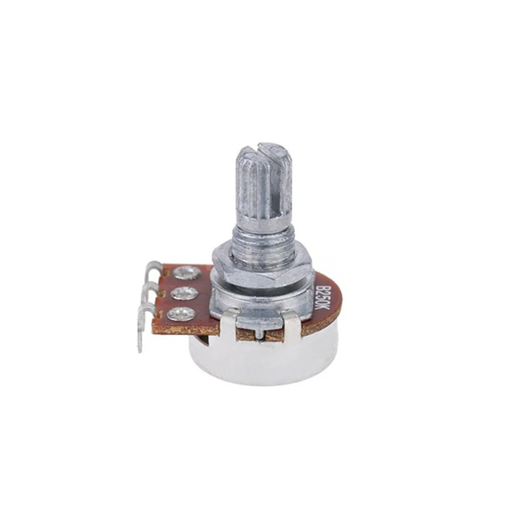 New 2pcs Convenient Alloy Spiral Potentiometer With Switch Control and Change the volume B250K Electrical Parts Accessory | Электроника