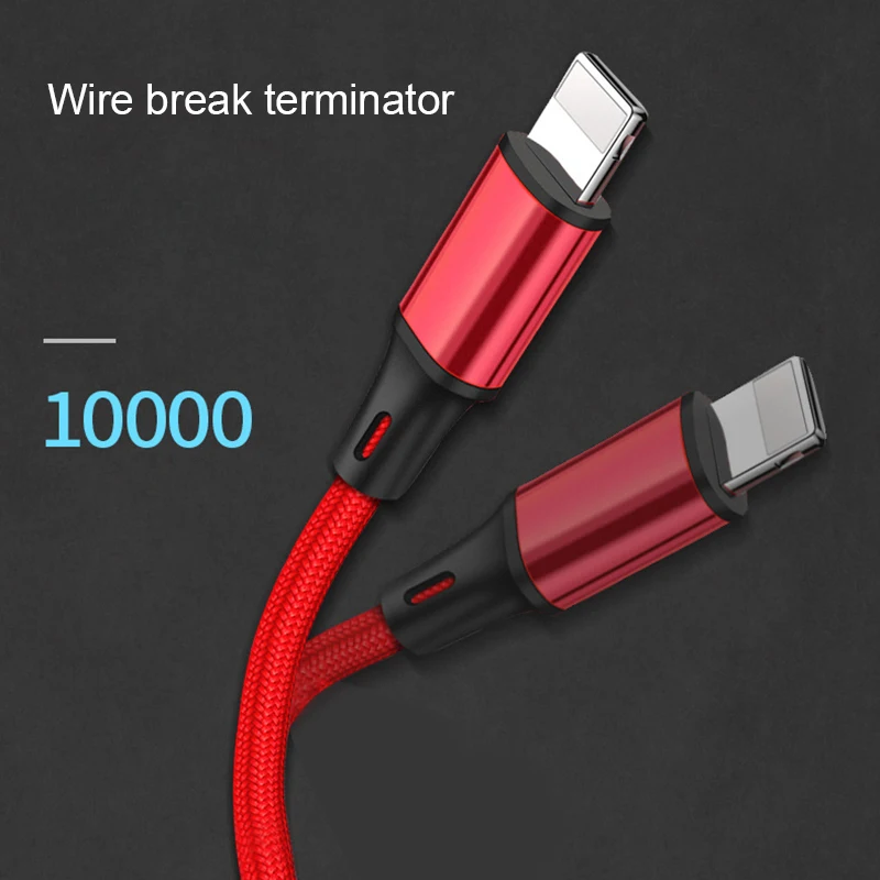 USB-кабель для быстрой зарядки и передачи данных 50 см 1 м 2 3 iPhone XS Max X XR 5 S 6S 6 7 8 Plus iPad