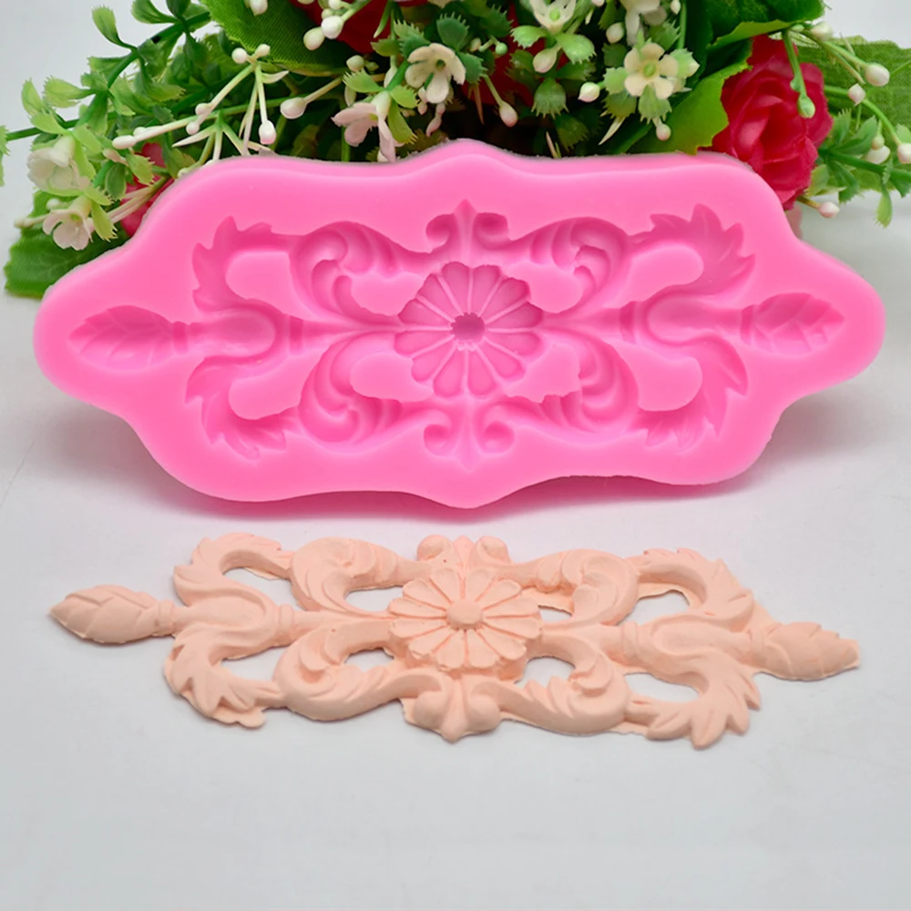 3D кружева цветок силиконовые формы для торта DIY помадка торт Шоколадные