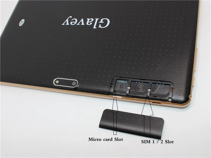Glavey Android 4.4 MTK6582 9.6 &quotдве sim карты 3 г GSM 5000 мАч Quad Core телефонный звонок планшетный ПК