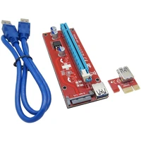60cm pci e pci express 1x to 16x riser card usb3 0 cable sata power cable pcie riser 007 for bitcoin mining btc graphics card