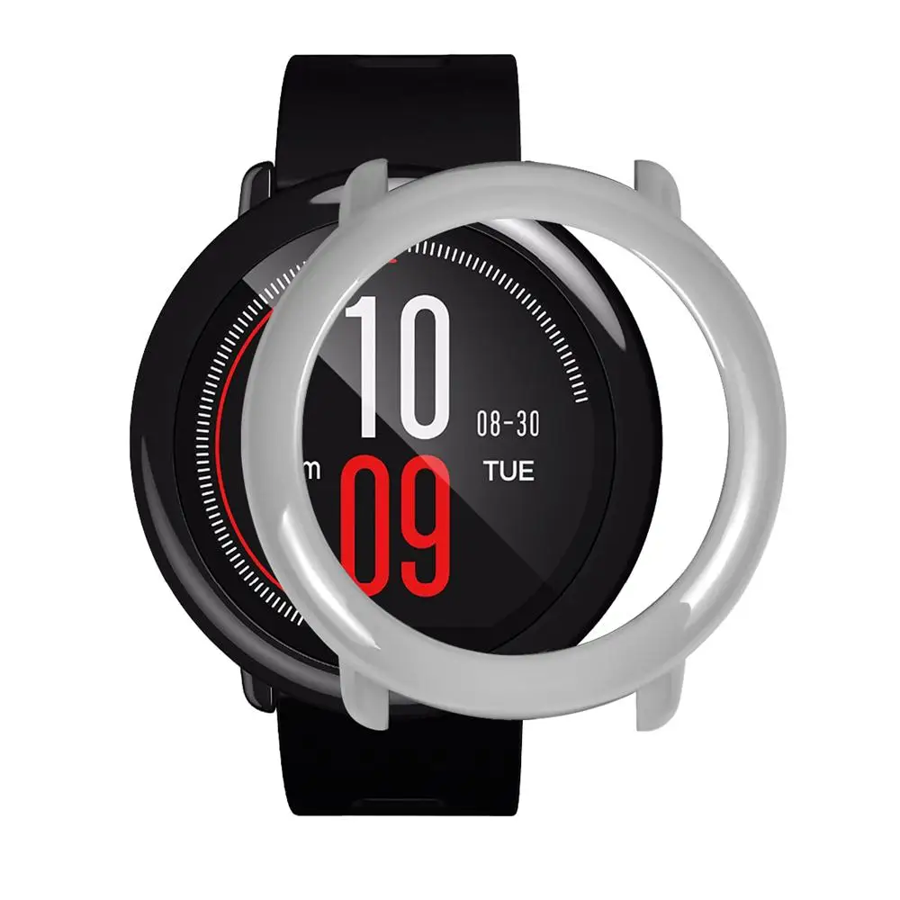 Slim Frame PC Case Cover Protect Shell For HUAMI AMAZFIT Smart Watch Accessories H7TY0 Black/White/Red/Gray/Blue/Yellow/Orange |