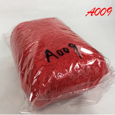 A009-red 10g 10 г Натуральный сизаль деревенский Свадебный DIY букет цветов Подарочная коробка Декор упаковка принадлежности гнездо Искусство ремесло конфетти Рождество Декор - Цвет: A009-red 10g