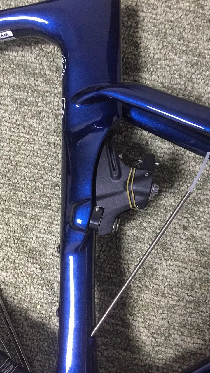 2019 racing bike carbon frame glossy finished UD T1100 blue color v breaks road made in taiwan+handlebar+stem | Спорт и развлечения