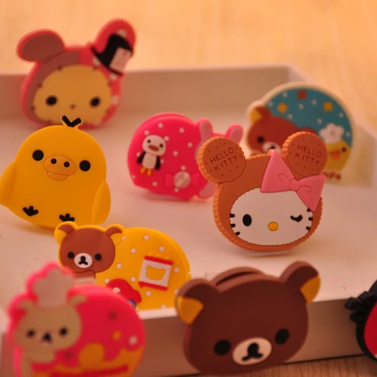 30 шт./лот Носки с рисунком медведя из мультика птица Устройства для сматывания