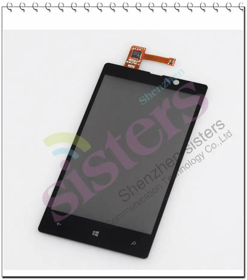 

High Quality Wholesale Black New Front Touch Screen Digitizer Panel Replacement For Nokia Lumia 820, Free Shipping