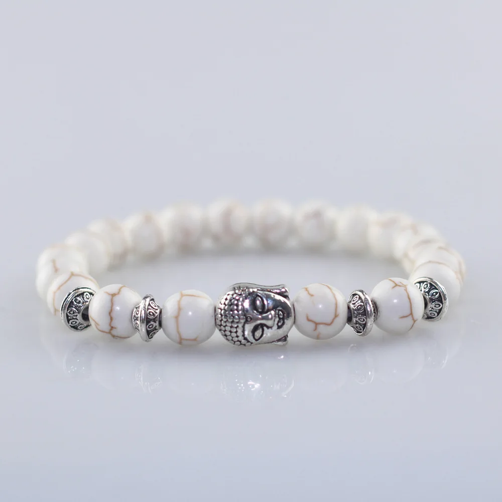 Браслет из бисера в стиле ретро для мужчин и женщин аксессуары йоги с головой