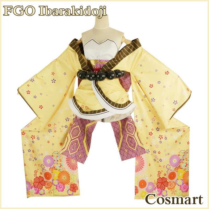 

[Customize]+Wig+Tattoo Game Fate Grand Order FGO figure Ibarakidoji Kimono Uniform Cosplay costume Prop Horns NEW 2018 free ship