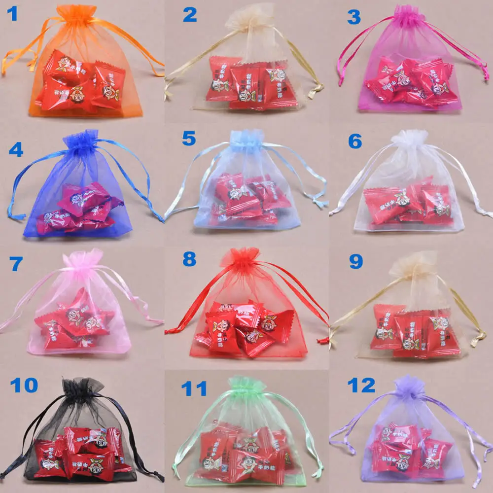 

Wholesale Jewelry Packaging Gift Drawable Organza Bag Pouch