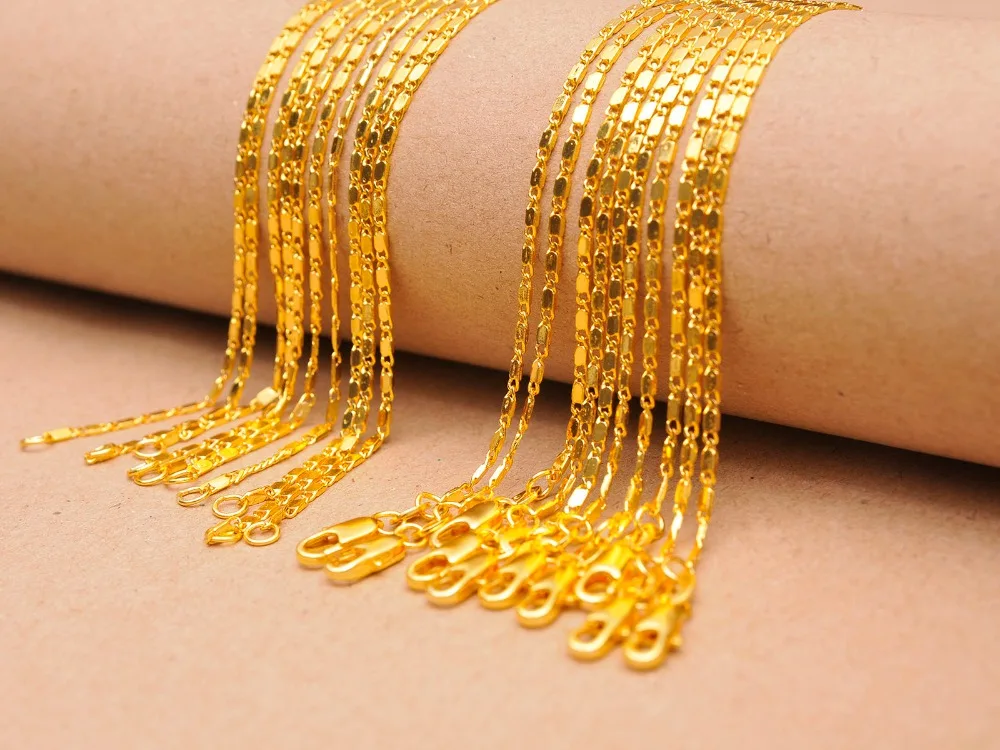 1 шт. цепочка для подвесок с застежкой карабином 16 30 дюймов|necklace chain|chain wholesalegold filled
