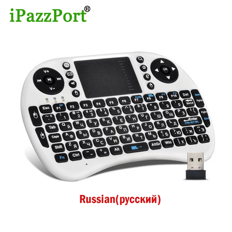 Горячо! Мини клавиатура русская версия Беспроводная с тачпадом игровая для ПК HTPC