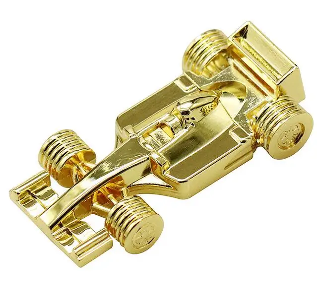 Мини автомобильный стиль USB флэш-накопитель F1 автомобиля Форма USB 2,0 флеш-накопитель 4 GB/8 GB/16 GB/32 GB/64 GB 128 ГБ флэш-накопитель ключи флеш-карта памяти - Цвет: Золотой